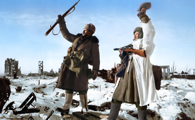 Фотографии Сталинградской битвы в цвете